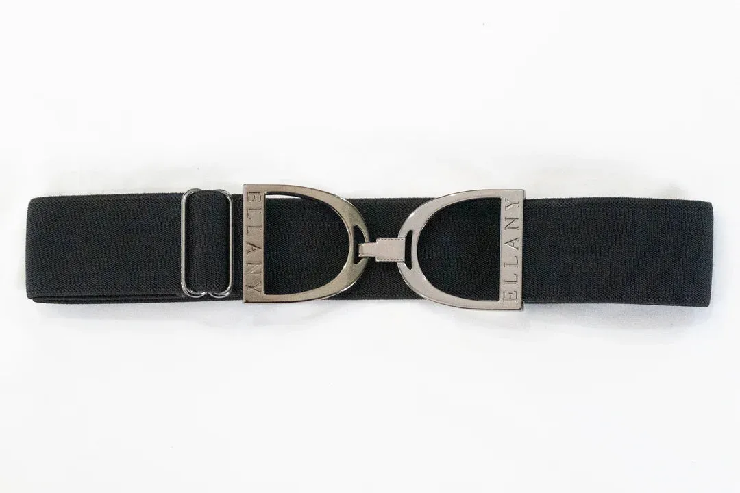 Ellany Belt Black - Gunmetal Stirrup 1.5"