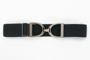 Ellany Belt Black - Gunmetal Stirrup 1.5"