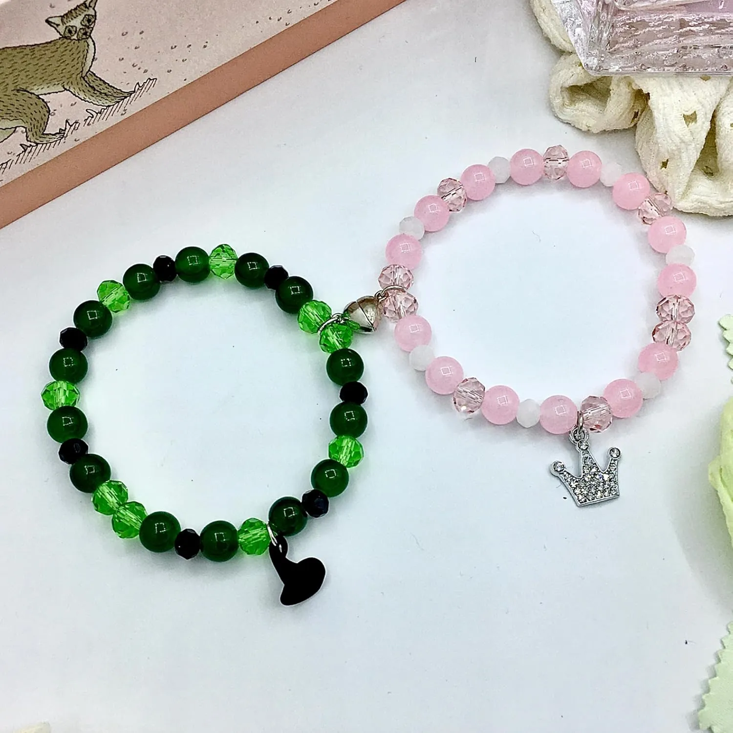 Elphaba Galinda Friendship Matching Bracelets BFF Couples Accessories Gift for Witch Merch Jewelry