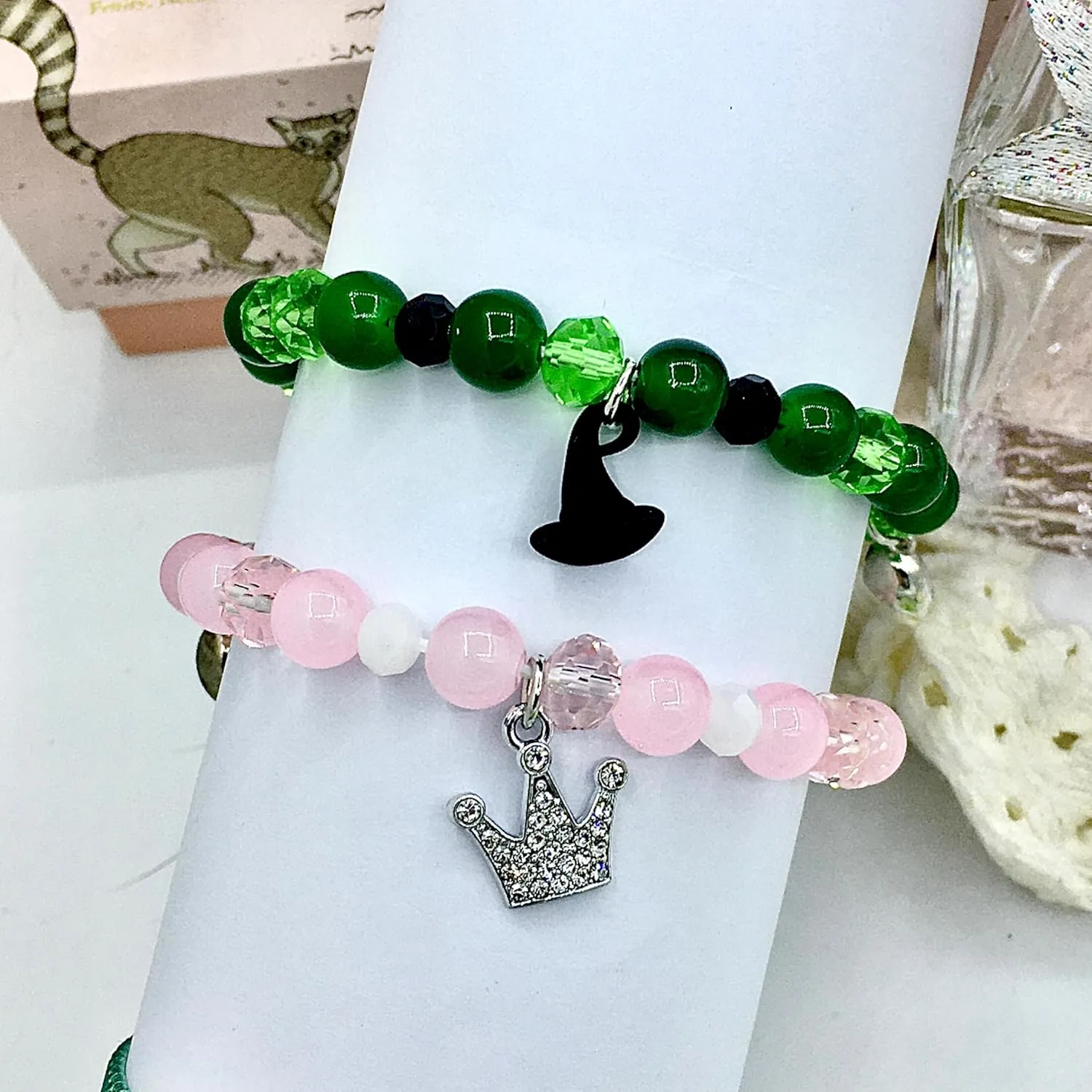 Elphaba Galinda Friendship Matching Bracelets BFF Couples Accessories Gift for Witch Merch Jewelry