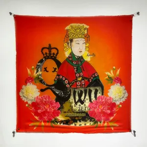 Empress Wu Floral Modal Silk Scarf