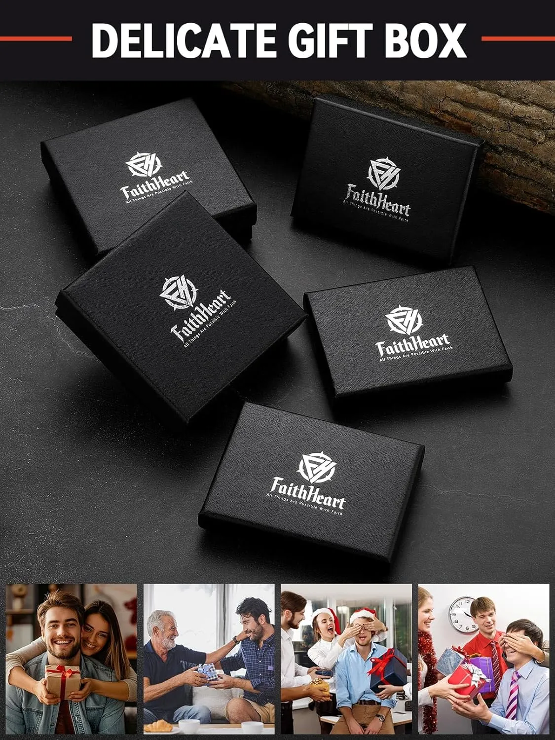 FaithHeart Knights Templar Seal Necklace Christ Fellow-Soldiers Jewelry for Men Women with Delicate Gift Packaging