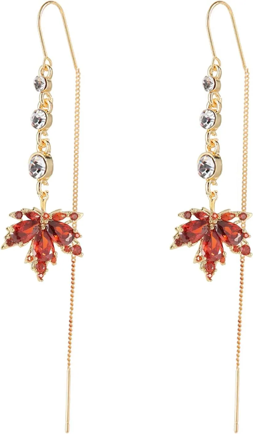 Fall Earrings for Women Thanksgiving Dangle Earrings Maple Leaf Earrings Autume Turkey Candy Corn Pumpkin Pie Earrings Thanksgiving Holiday Jewelry Gifts for Her
