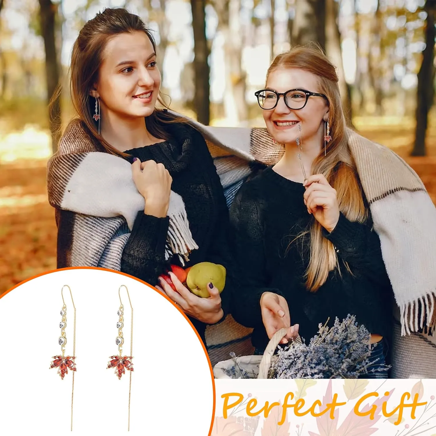 Fall Earrings for Women Thanksgiving Dangle Earrings Maple Leaf Earrings Autume Turkey Candy Corn Pumpkin Pie Earrings Thanksgiving Holiday Jewelry Gifts for Her
