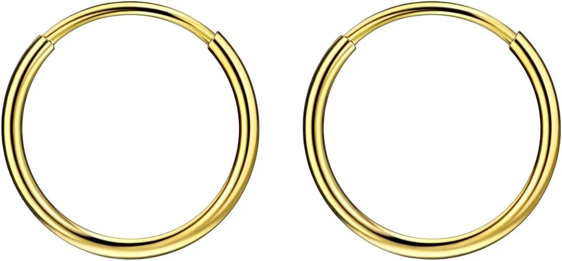 FANSING Earrings for Women Hoop Earrings Trendy Cartilage Earring Hoop Surgical Steel Earrings for Men