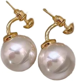 French Elegant Imitation Pearl Stud Earring for Korean Fashion Jewelry Party Women's Sweet Valentine's Accessories 2025 New White1 280168