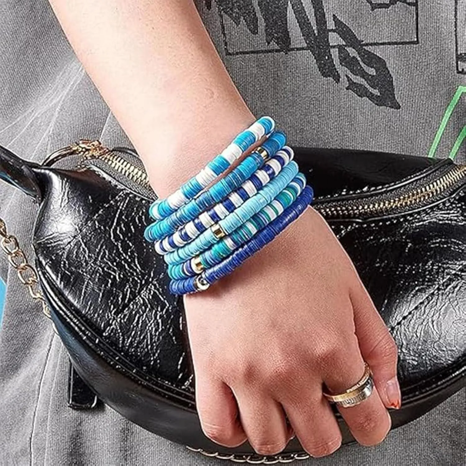Friendship Bracelets - Blue Braided & Rope Knots, Lucky Women's Bracelet, Handmade Adjustable Woven Tibetan String Bracelet Amulet Gifts
