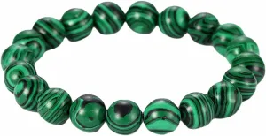 Friendship Bracelets Green, Malachite Bracelets for Women 6mm 8mm 10Mm12Mm14mm Malachite Nature Stone Beads for Men Wedding Jewelry