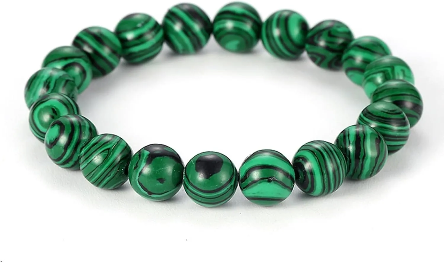 Friendship Bracelets Green, Malachite Bracelets for Women 6mm 8mm 10Mm12Mm14mm Malachite Nature Stone Beads for Men Wedding Jewelry