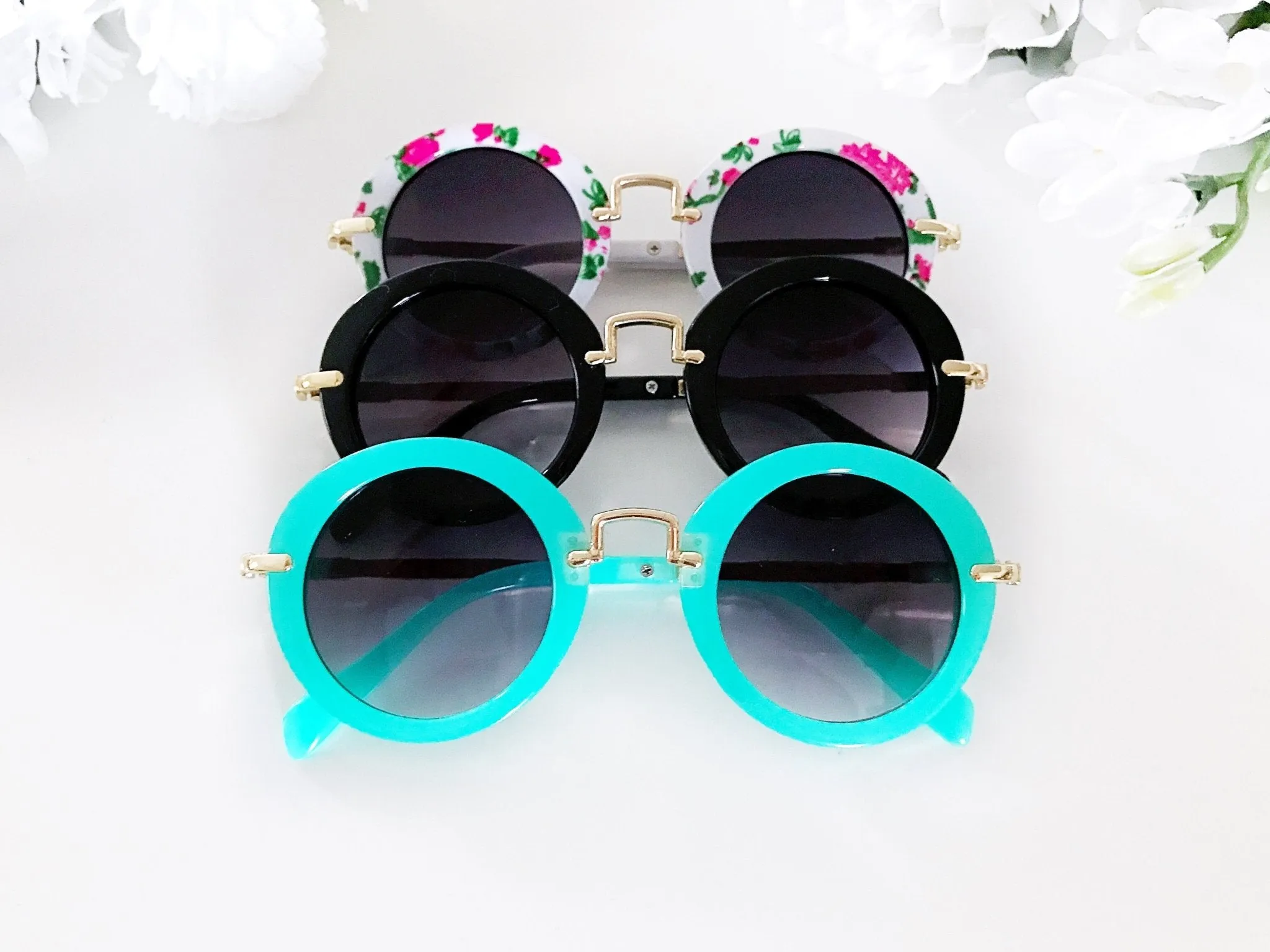 Girl's Round Sunglasses