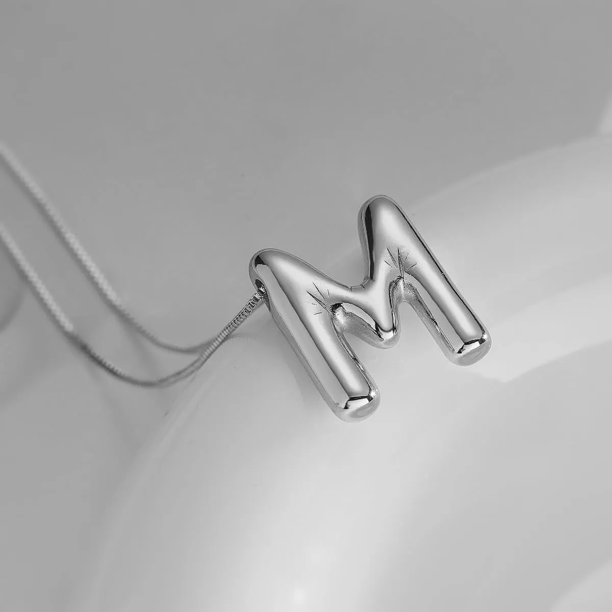 Gold Initial Necklaces for    Trendy Stuff Bubble Letter Pendant Necklace Gold Jewelry Birthday Gifts for Women Teen Her Mom Sister