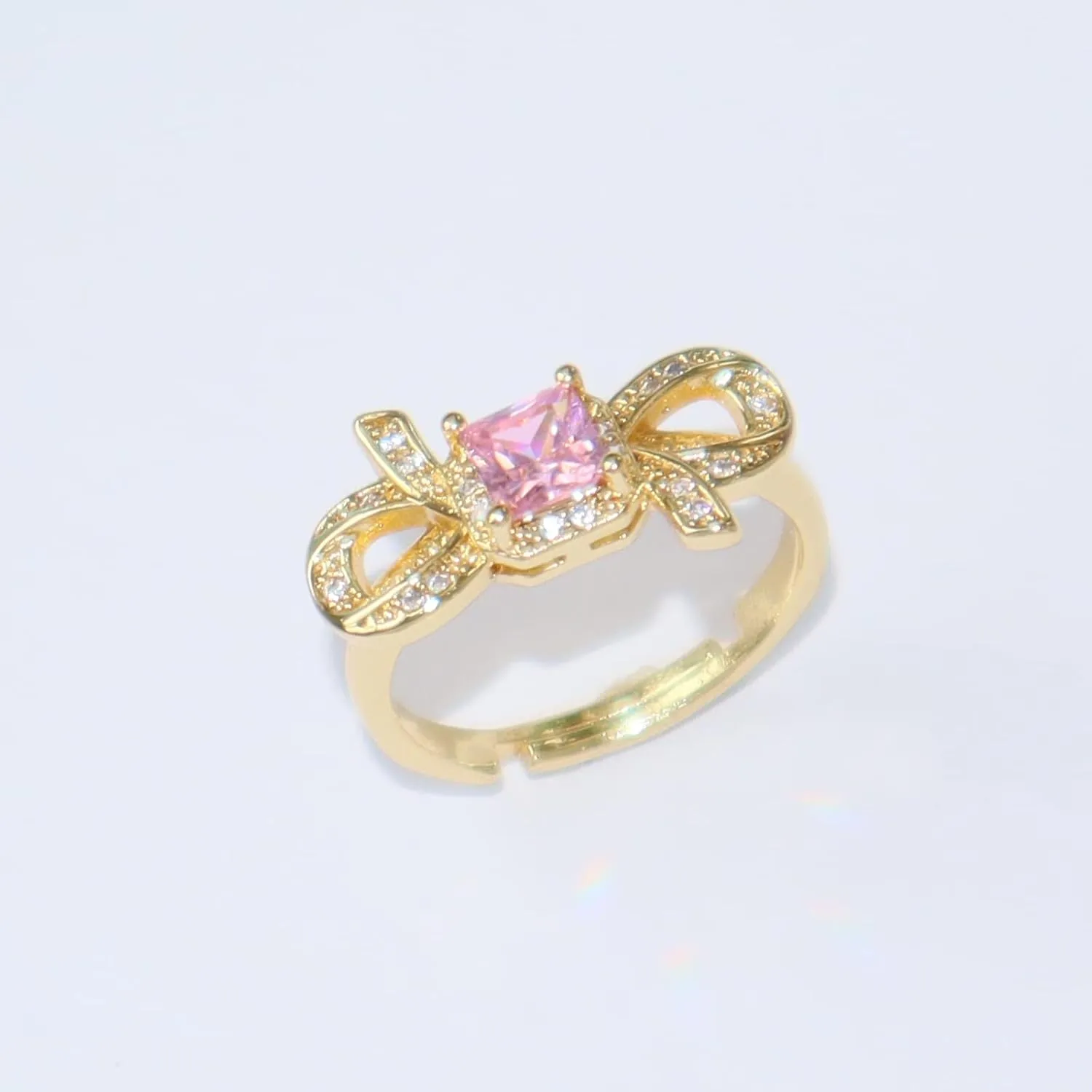 Gold-Plated Butterfly Rings - Vintage Snake Statement Rings with Cubic Zirconia for Women Adjustable Open Rings