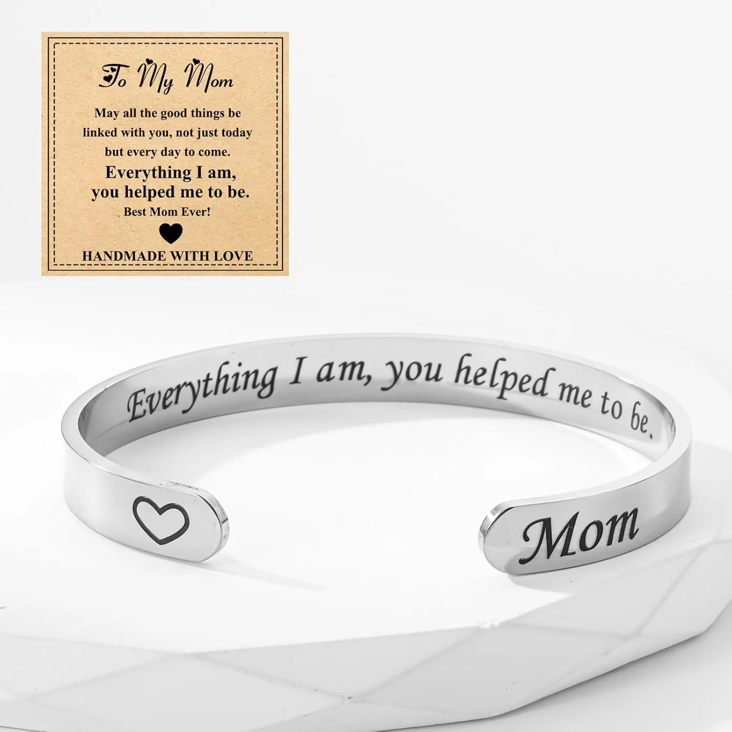 Graduation Gifts Bracelets for Women Men Cuff Bracelet Inspirational Bracelets Stainless Steel Silver Bangles Graduation Jewelry Gifts