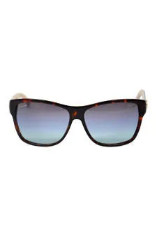gucci gg 3579/s 0wq2 havanna/grey/blue aqua by gucci -For -For Women