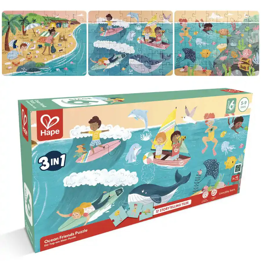 Hape Ocean Friends Puzzle (78 x 20cm)