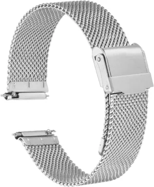 HARFINGTON 316L Stainless Steel Mesh Watch Band Quick Release Adjustable Metal Watch Strap for Men Women