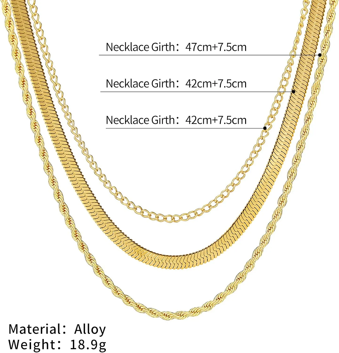 Herringbone Necklace for Women - Dainty Gold Necklace,14k Gold Plated Snake Gold Herringbone Chain Choker Necklaces,Simple Fashio Golds Layered Necklaces,Gold Jewelry Gift for Women