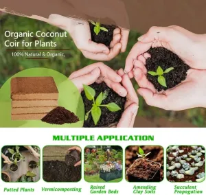 Hot Sale 49% OFF - Premium Organic Coconut Coir Bricks For Plants