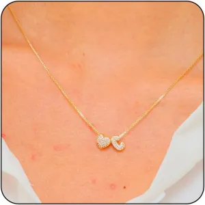 Initial Necklace For Women, Gold Initial Heart Pendant Necklace 14K A-Z Trendy Moissanite Letter Dainty Simple Necklaces Christmas Anniversary Birthday Jewelry Gift