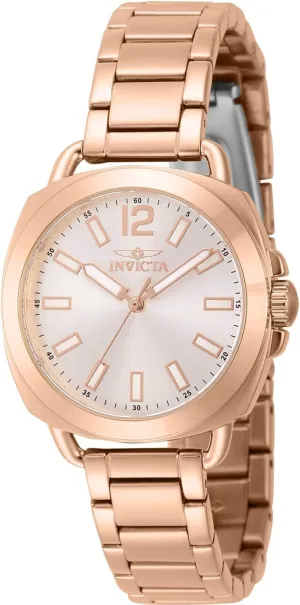 Invicta Lady's Wildflower 32mm Stainless Steel Quartz Watch, Rose Gold (Model: 46347)