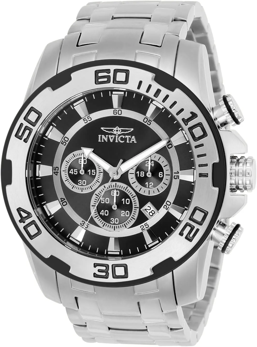 Invicta Men's 22318 Pro Diver Analog Display Quartz Silver Watch
