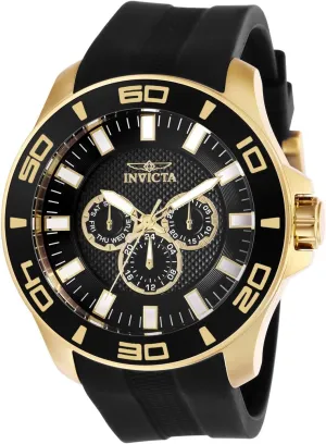 Invicta Mens Pro Diver Quartz Watch, Black, 28001