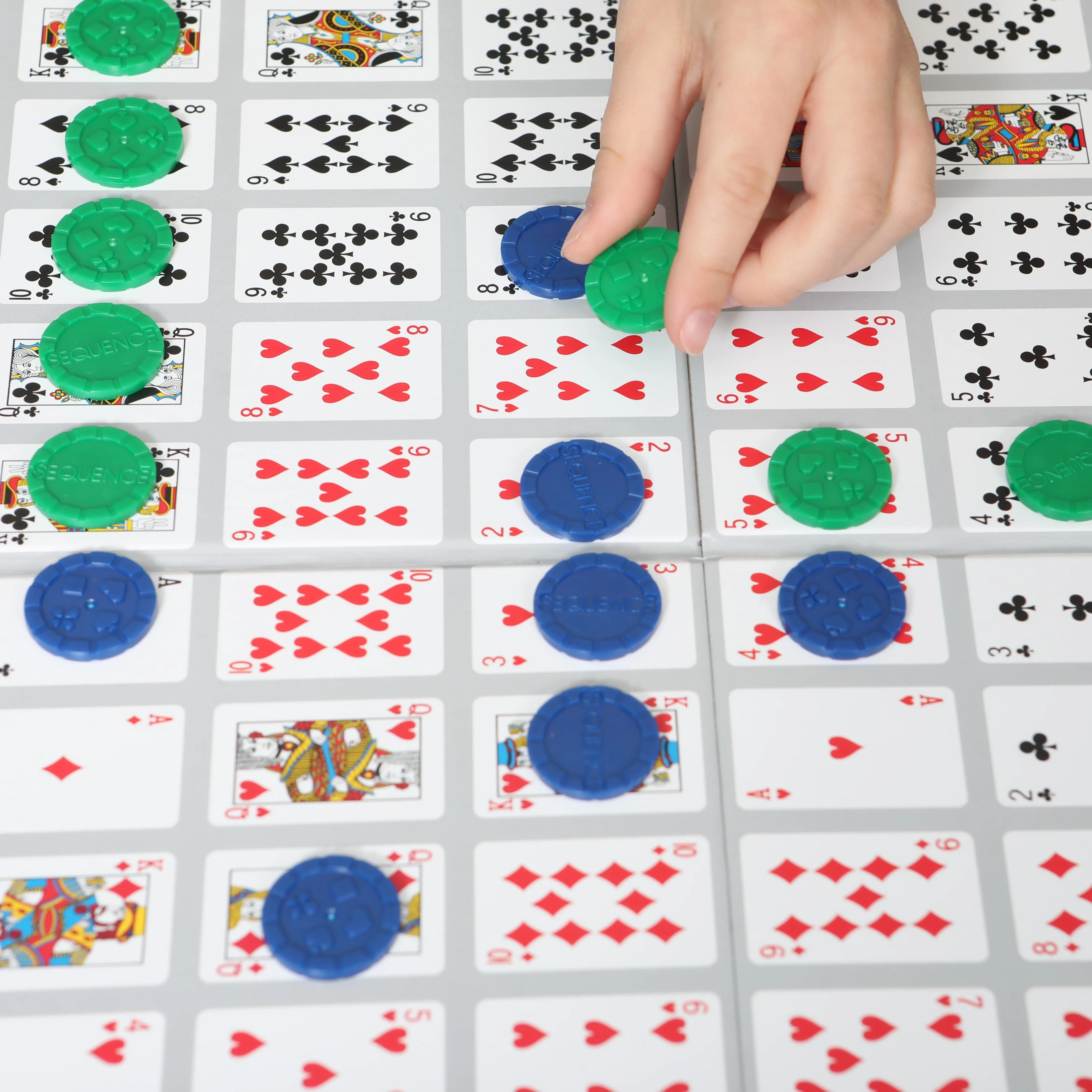 Jax SEQUENCE Family Board Game - For 2-12 Players, Ages 7 and up