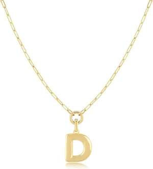 Jewelry Atelier Gold-Filled Initial Necklace for Women  Layered Initial Necklace with A-Z Pendant  14k Gold-Filled Paperclip Chain Cute Layered Gold Choker  Gold Jewelry for Women