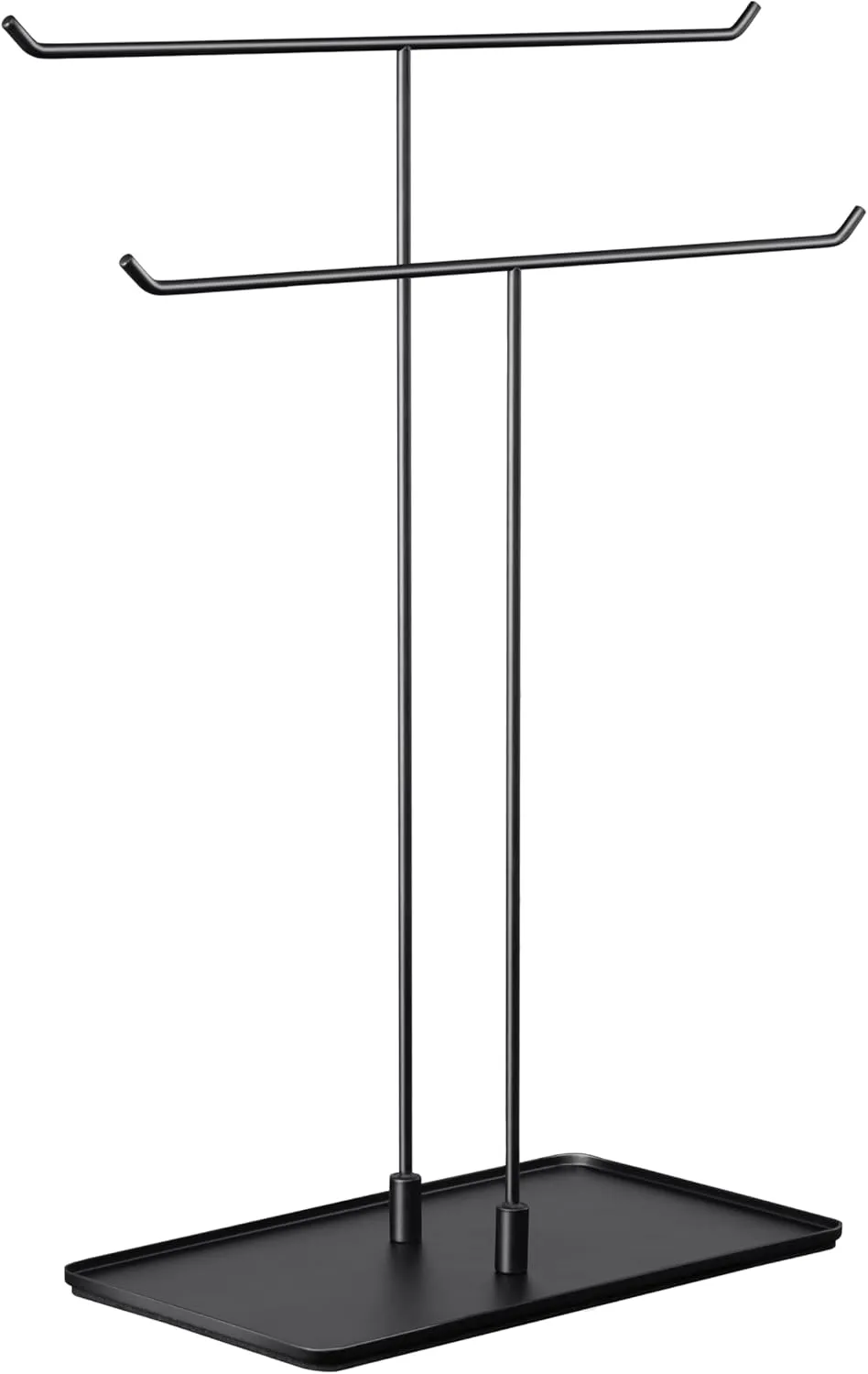 Jewelry Stand Aesthetic Necklace Holder: Metal Necklace Organizer for Home Decor, Black
