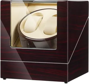 JQUEEN Double Watch Winder with Quiet Japanese Mabuchi Motor