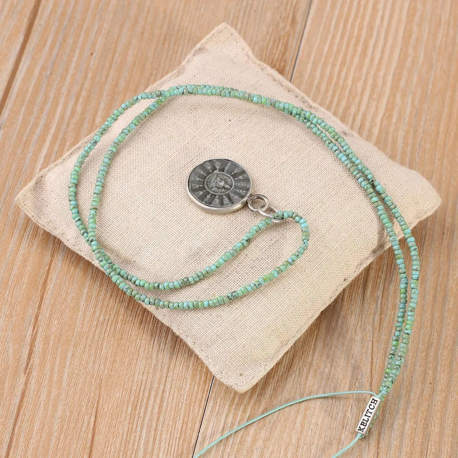 KELITCH 925 Silver Buddha Necklaces Adjustable Strand Necklace Women Necklace
