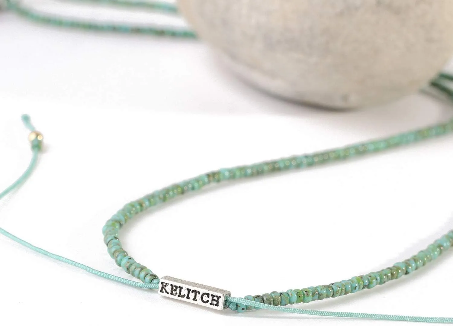 KELITCH 925 Silver Buddha Necklaces Adjustable Strand Necklace Women Necklace
