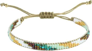 KELITCH Miyuki Seed Beaded Bracelets Bangle Handmade Friendship Braided Wrap Bracelet for Women Fashion Colorful Bracelets