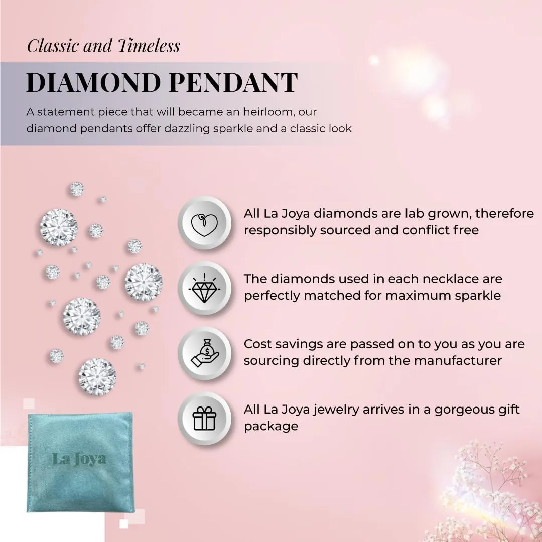 La Joya 1/2-2 CT. TW. Diamond Station Layering Necklaces | 925 Sterling Silver | 36 & 20 Inch Women's Gorgeous Diamond Jewelry
