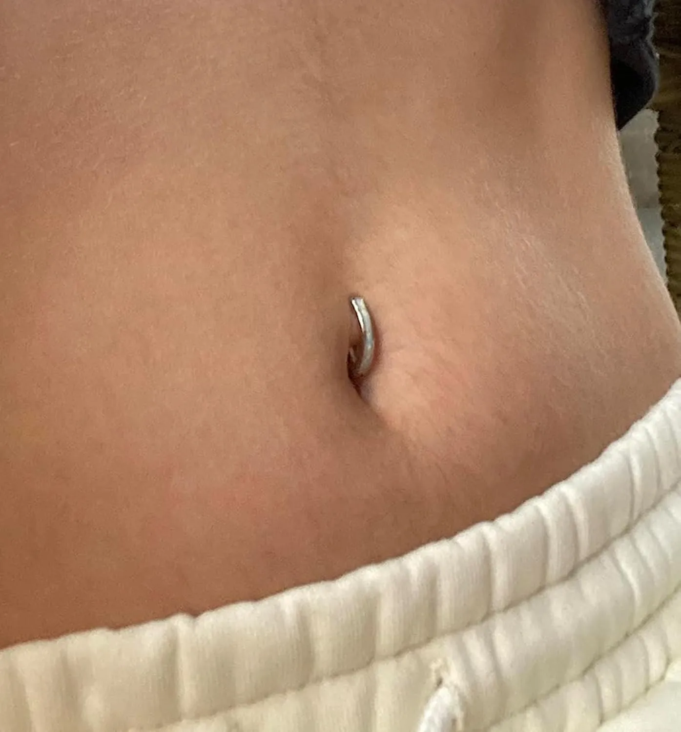 Longita Titanium Belly Button Rings - Internal Threaded Short & Long Bar Implant Grade - Surgical Steel & Silver Pink