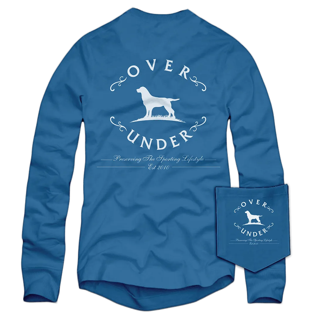 L/S Original Logo T-Shirt Blue Jean
