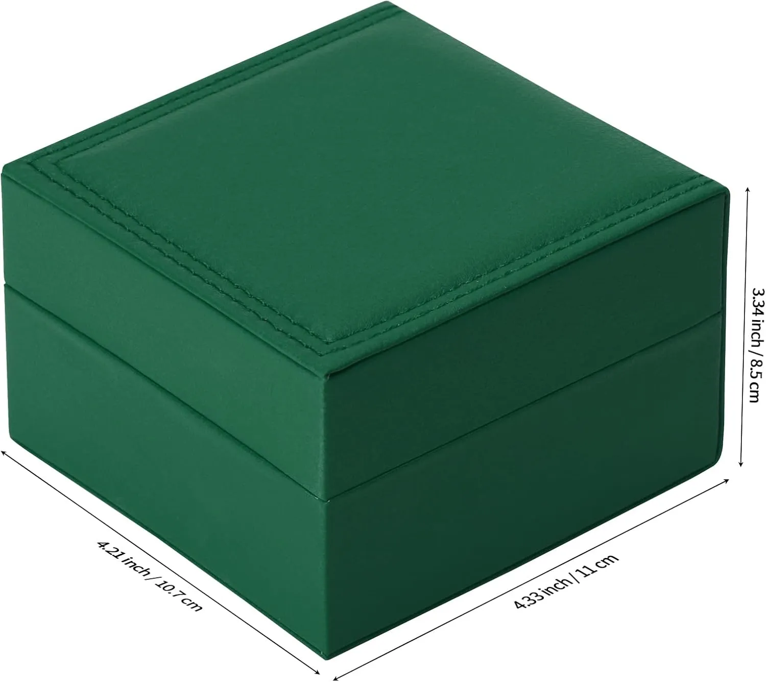 Luxury Single Watch Gift Box for Men Women, Single Watch Bracelet Bangle Jewelry Holder Storage Box Display Case Organizer (Green Style 1)