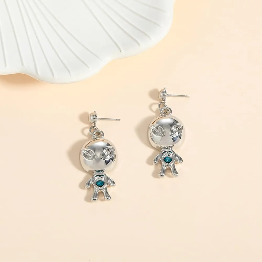 Madison Tyler 80s 90s Earrings for Women | Fun UFO Alien Earrings Space Earrings for Women