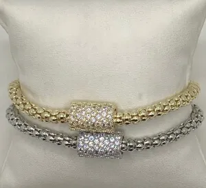Magnetic Mesh CZ Bracelet