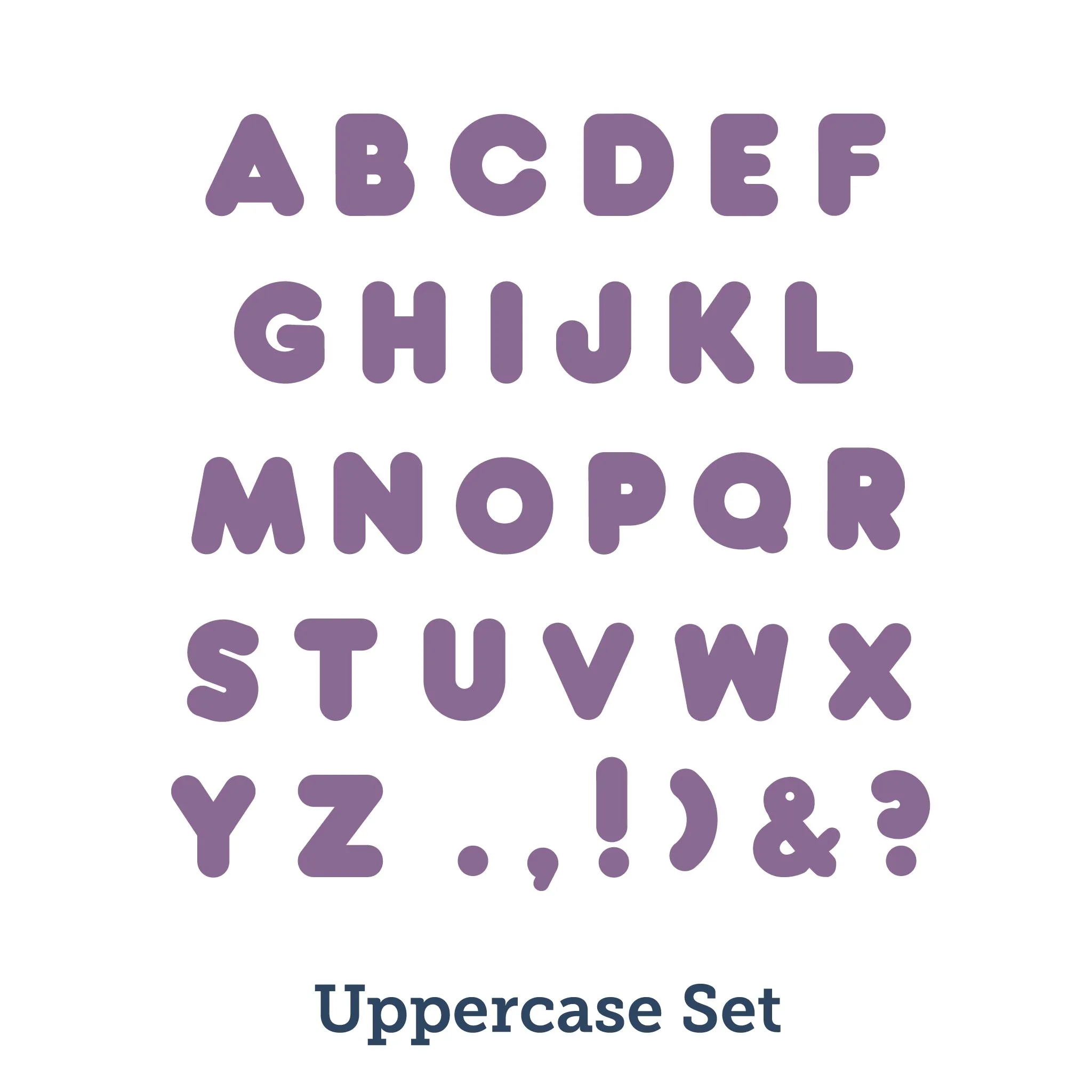 Marshmallow Alphabet - 10"