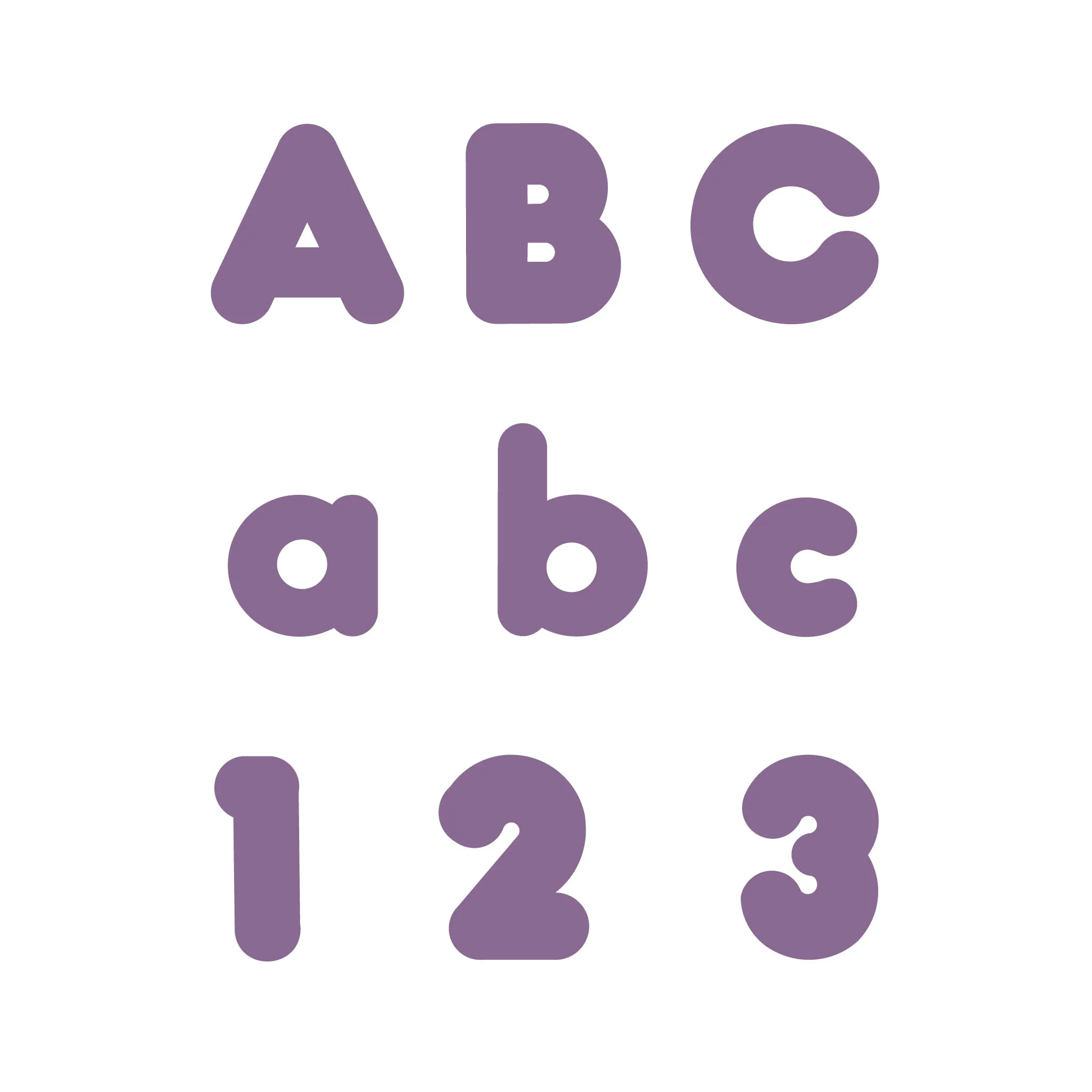 Marshmallow Alphabet - 10"