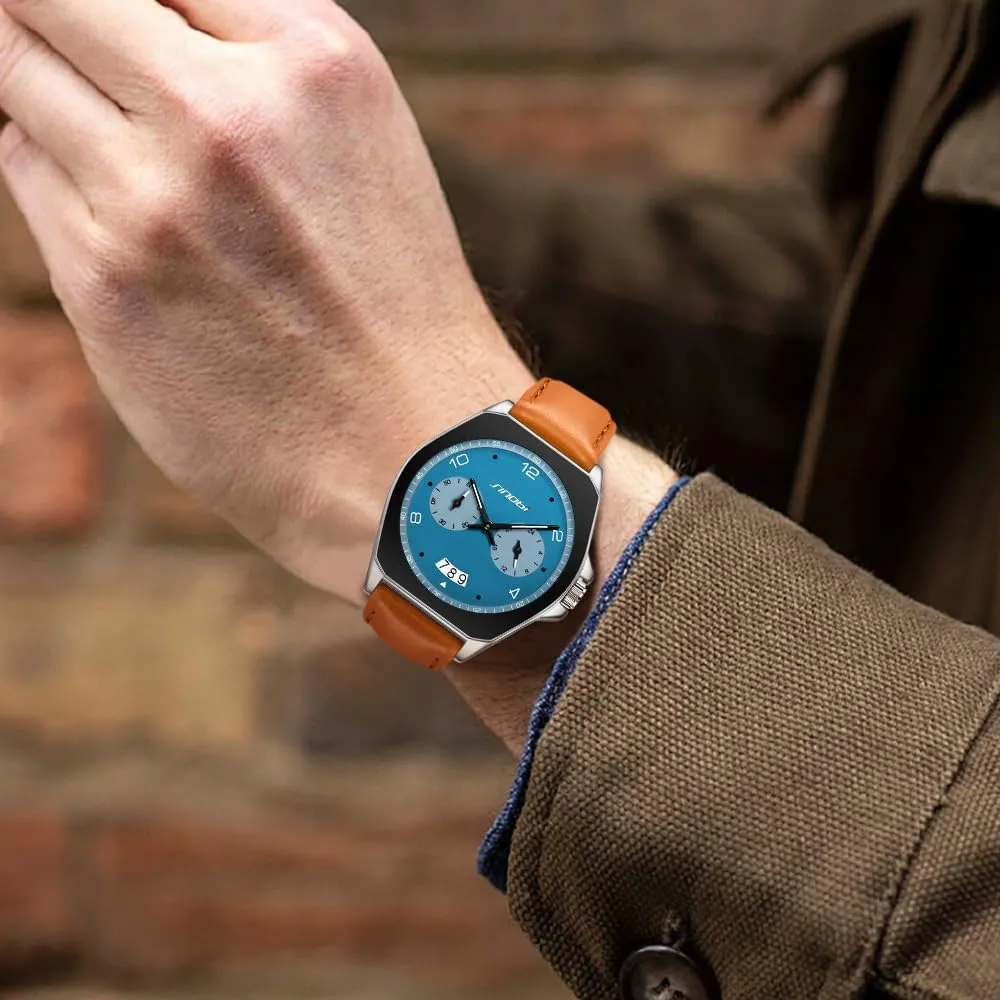Mens Fashion Business Watch Analog Quartz Waterproof Luminous Casual Watches for Men with Calendar