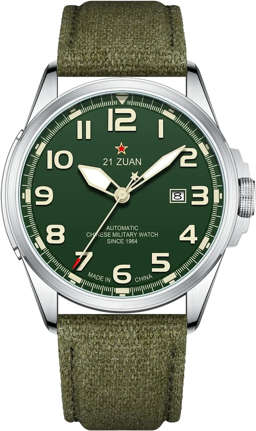 Men's Mechanical Watch, Automatic Watches, Military Watches for Men, Mens Army Tactical Field Sport Work Watch, Waterproof Date Display, Outdoor Work Wrsitwatch, D581