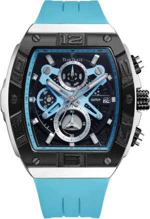 Mens Watches Analog Waterproof Fashion Date Wrist Watch, Skeleton Tonneau Watches for Men with Chronograph,Ideal for Sports Enthusiasts & Daily Wear - Perfect Gifts for Men