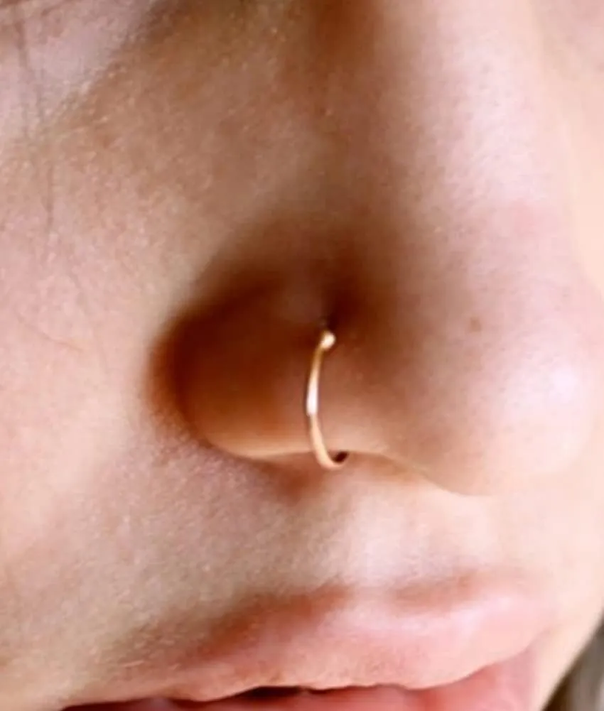 MODRSA Fake Nose Ring Hoop Fake Septum Fake Nose Ring Fake Septum Nose Ring Fake Nose Piercing Fake Nose Ring Stud Double Fake Noe Rings for Women Men