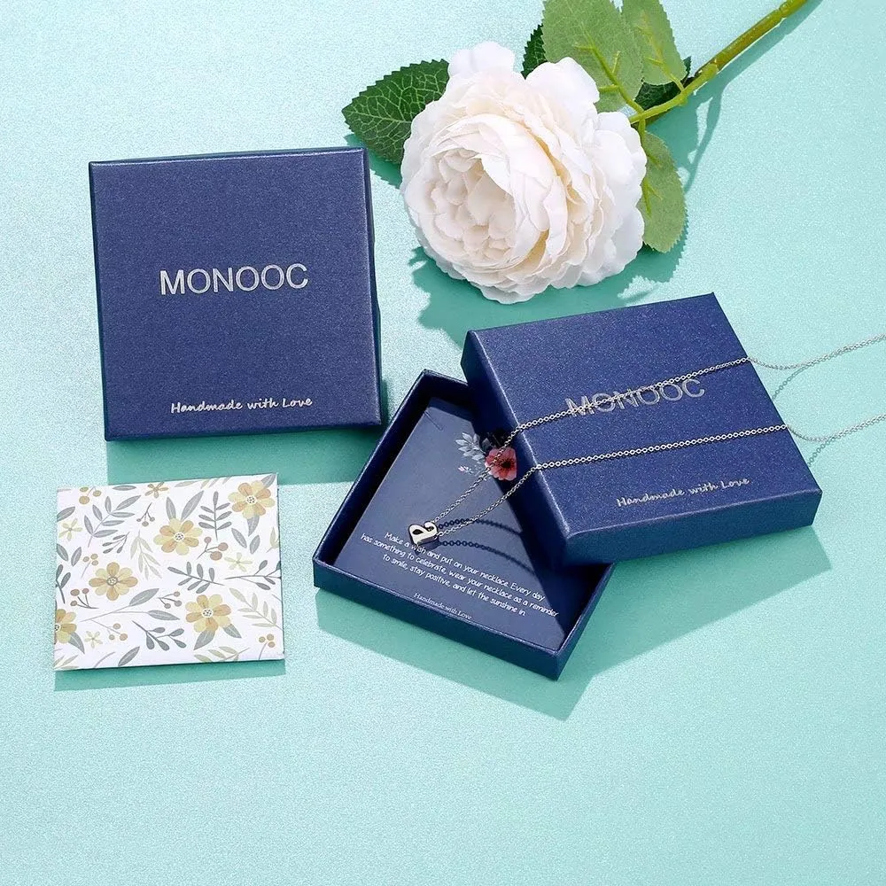 MONOOC Dainty Initial Necklaces for Women Girls - 14K Solid Gold Over Lowercase Initial Necklace Personalized Minimalist Letter Necklace Tiny Gold Initial Necklaces for Women Girls Jewelry