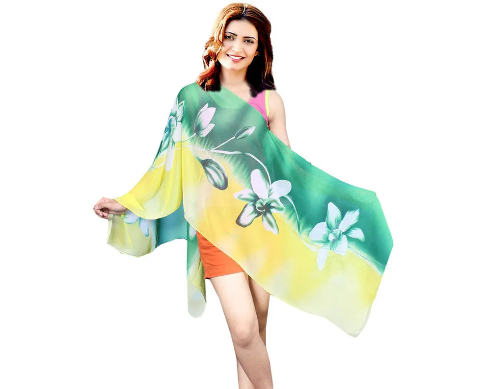 Multi Wear, Magic Wrap Floral Sheer Fashion Cover Up / Maternity Clothes