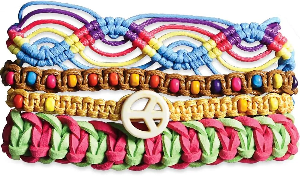 Multicolor Festival Friendship Bracelets - Spooky & Fun Adjustable Bracelets, Perfect Party Props and Gift for All Ages
