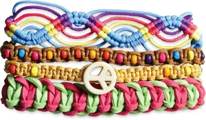 Multicolor Festival Friendship Bracelets - Spooky & Fun Adjustable Bracelets, Perfect Party Props and Gift for All Ages