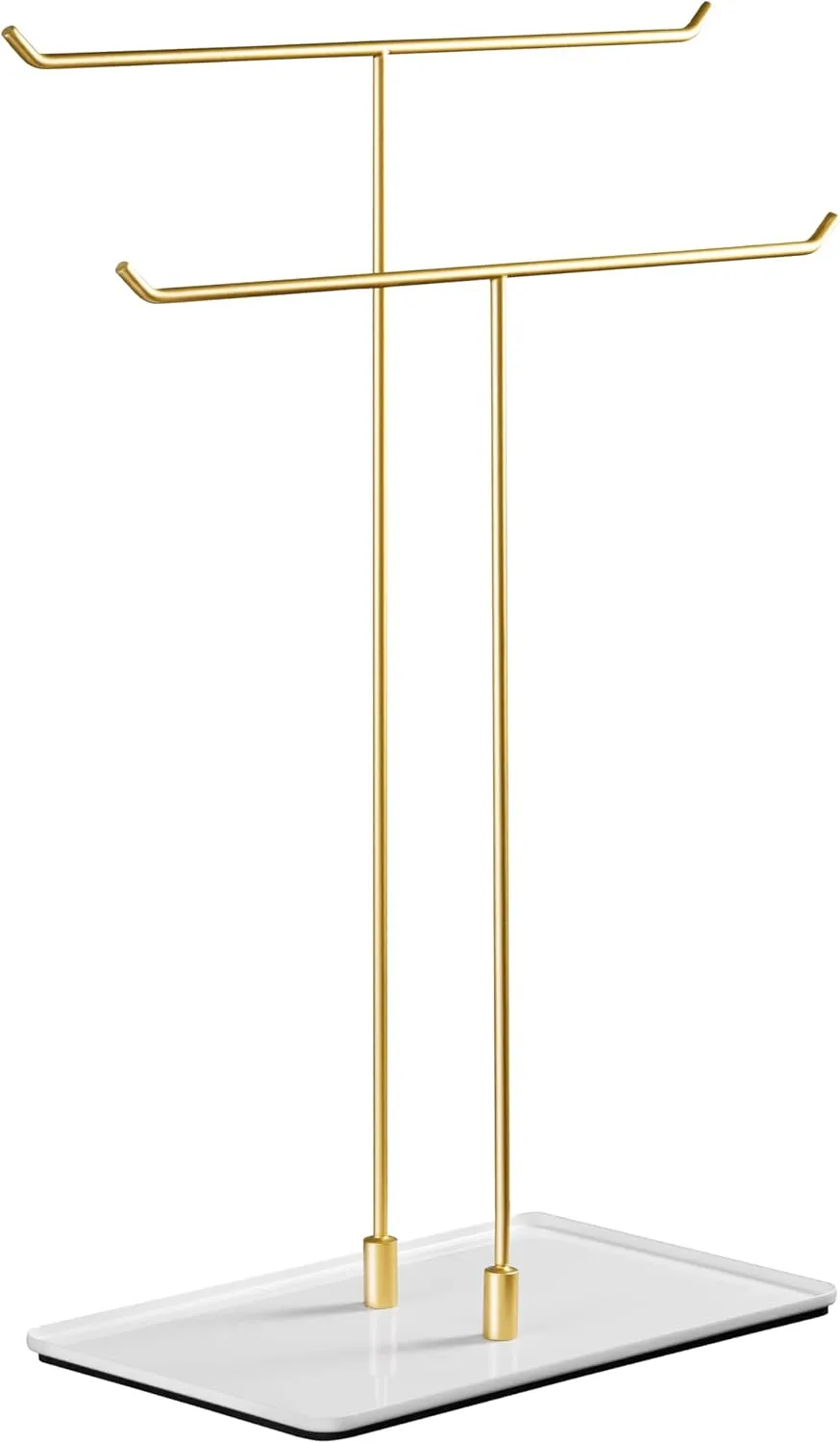 Necklace Stand Aesthetic Necklace Holder: Metal Necklace Organizer for Home Decor, Gold